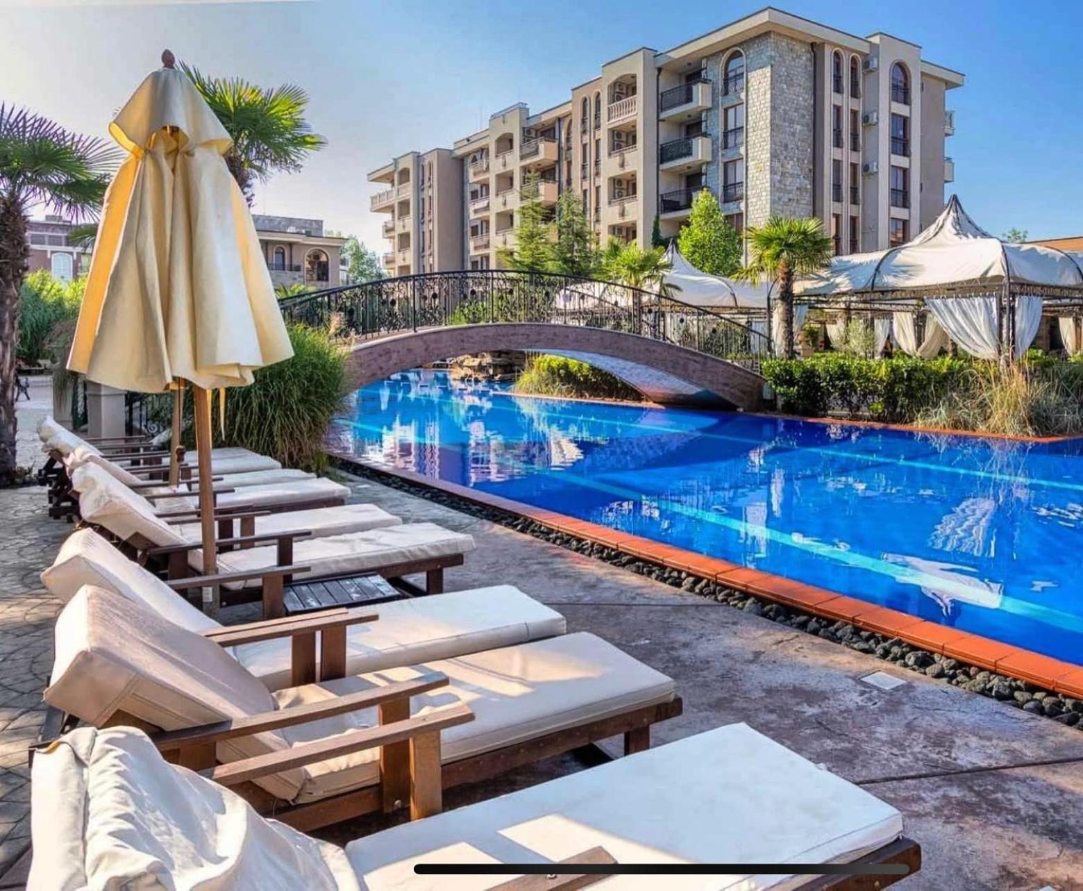 Wonderful Deluxe Appartement In Cascadas Family Resort 阳光海滩 外观 照片