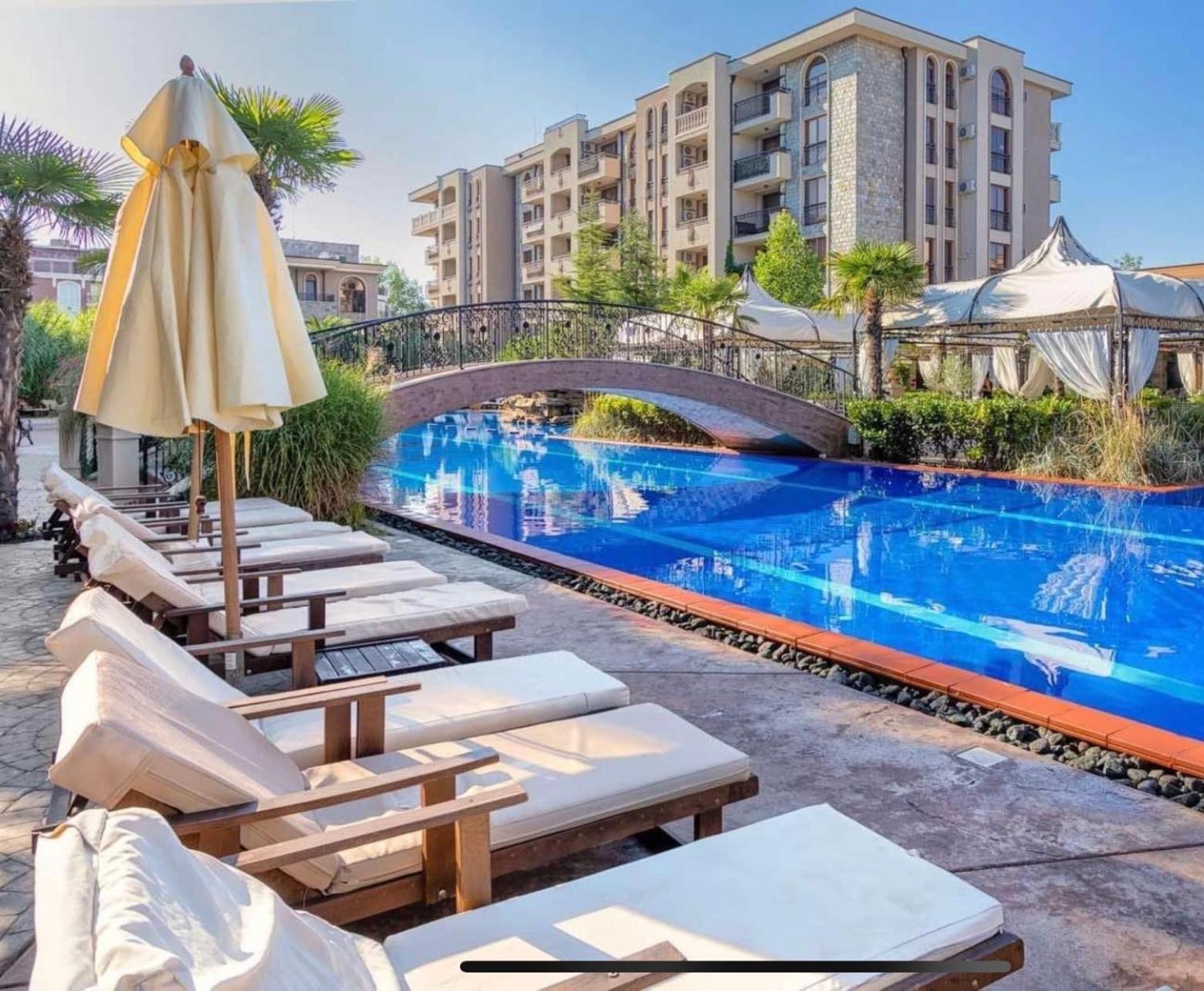 Wonderful Deluxe Appartement In Cascadas Family Resort 阳光海滩 外观 照片